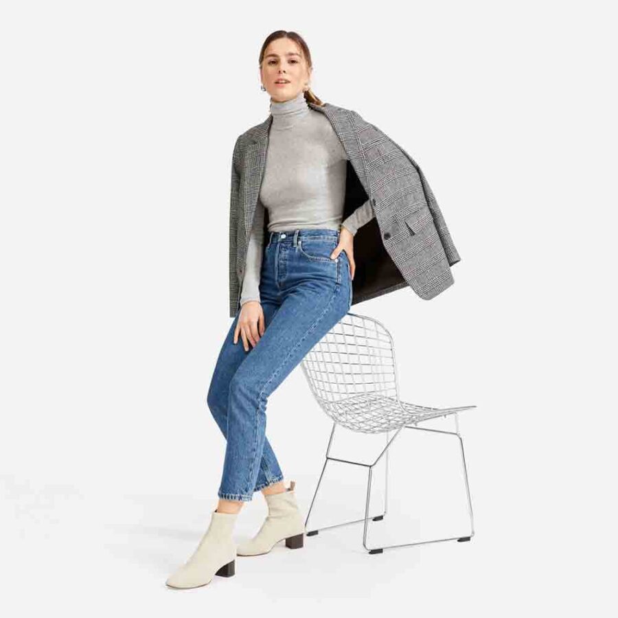 ⁦Basic Micro Rib Turtleneck⁩ - الصورة ⁦5⁩